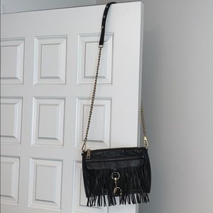 M.A.C. Black fringe purse